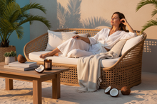 Coconut Paradise 10oz Soy Candle lifestyle photoshoot